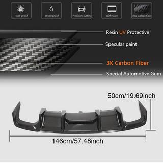 Achterbumper diffuser (voor S4 2013-2015, carbon) foto 4