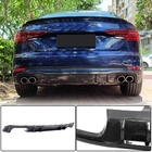Audi A4 B9 2015–2024 Achterbumper diffuser V2 (voor S-Line Sedan 2015-2019, carbon) foto 1