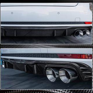 Achterbumper diffuser V2 (voor S-Line Sedan 2015-2019, carbon) foto 4