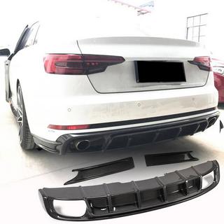 Achterbumper diffuser (voor S4 2017-2020, carbon) foto 1