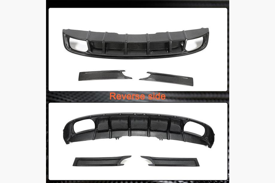 Audi A4 B9 2015–2024 Achterbumper diffuser (voor S4 2017-2020, carbon) Foto 4