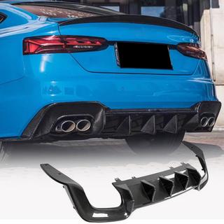 Achterbumperdiffuser V2 (voor S-Line 2021-2025, carbon) foto 1