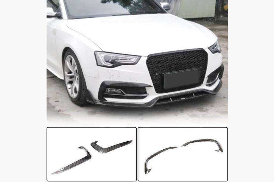 Audi A5 2007–2015 Mistlamp sierlijsten (voor S-Line 2012-2015, carbon) Image