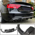 Audi A5 2007–2015 Achterbumper diffuser V3 (voor S-Line 2012-2015, carbon) foto 1