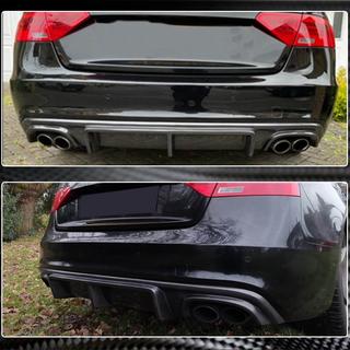 Achterbumper diffuser V3 (voor S-Line 2012-2015, carbon) foto 4