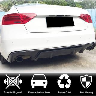 Achterbumper diffuser V2 (voor S-Line 2012-2015, carbon) foto 2