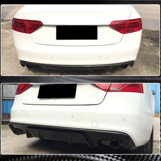 Achterbumper diffuser V2 (voor S-Line 2012-2015, carbon) foto 3