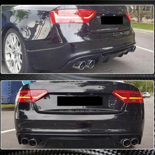 Achterbumper diffuser V2 (voor S-Line 2012-2015, carbon) foto 4
