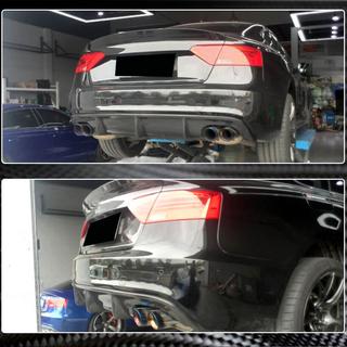 Achterbumper diffuser V1 (voor S-Line 2012-2015, carbon) foto 3