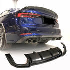 Audi A5 2016–2025 Achterbumper diffuser (voor S-Line 2016-2020, kunststof) foto 1