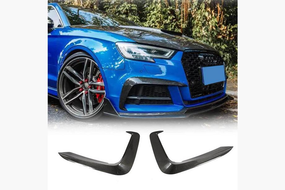 Audi A5 2016–2025 Frontbumper lip Flap V1 (voor S-Line 2016-2020, carbon) Image
