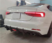 Audi A5 2016–2025 Achterbumper diffuser V1 (voor S-Line 2016-2020, carbon) foto 2