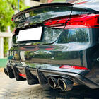 Audi A5 2016–2025 Achterbumper diffuser V1 (voor S-Line 2016-2020, carbon) foto 3