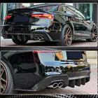 Audi A5 2016–2025 Achterbumper diffuser V1 (voor S-Line 2021-2025, carbon) foto 5