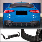 Audi A5 2016–2025 Achterbumper diffuser (carbon) V2 foto 1