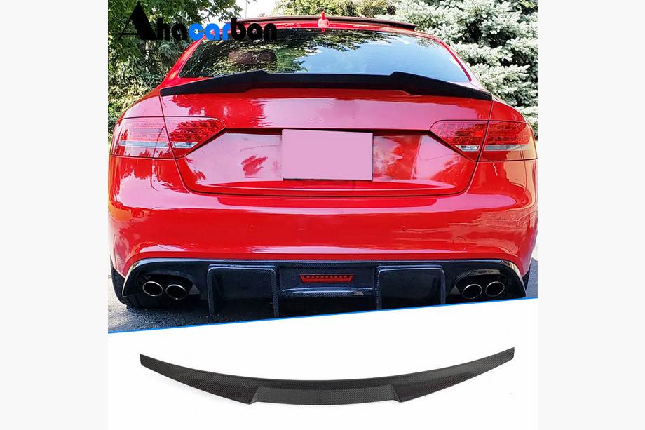 Audi A5 2007–2015 Spoiler V2 (voor Coupé, carbon) Image