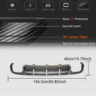Audi A6 C7 2011–2017 Achterbumper diffuser (voor S-Line Avant 2014-2018, Carbon) foto 6