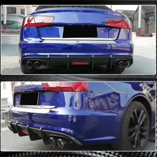 Achterbumper diffuser carbon (voor S-Line 2014-2018) Audi A6 C7 2011–2018 foto 2