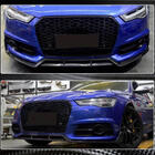 Audi A6 C7 2011–2017 Front bumper lip Carbon V1 (voor S-Line 2014-2018) foto 4