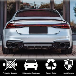 Achterbumper diffuser met uitlaatsierstukken (voor S-Line 2018-2022, dry carbon) foto 3
