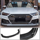 Audi A7 2018– Voorbumper lipspoiler Lip (voor S-Line 2018-2022, carbon) foto 1