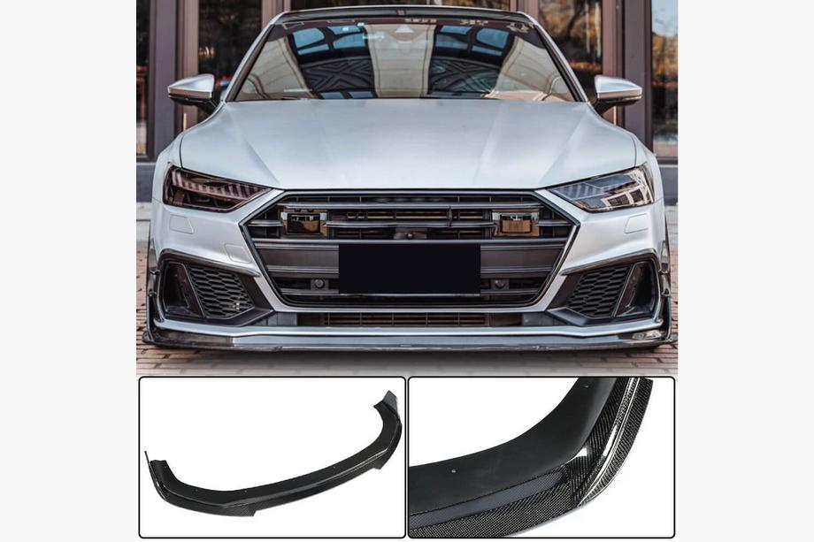 Audi A7 2018– Front bumper lip (voor S-Line 2018-2022, ABS) Image