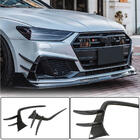 Audi A7 2018– Voorbumper lip (voor S-Line 2018-2022, carbon) foto 1
