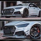Audi A7 2018– Voorbumper lip (voor S-Line 2018-2022, carbon) foto 4