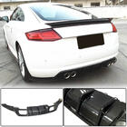 Audi TT 2014–2023 Achterbumper diffuser (voor Base, 2014-2019, Carbon) foto 1