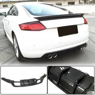 Achterbumper diffuser (voor Base, 2014-2019, Carbon) foto 1