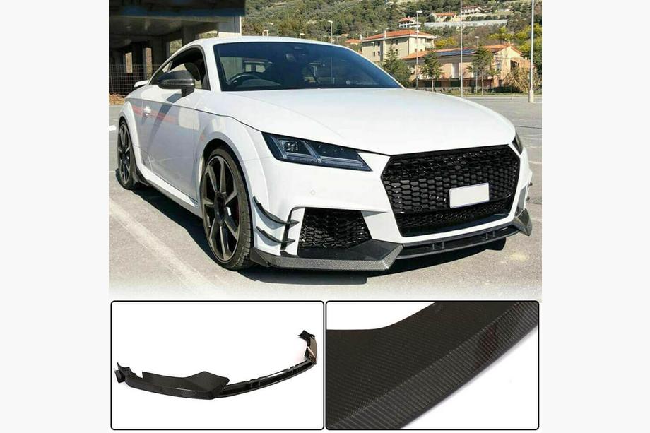 Audi TT 2014–2023 Frontbumper lipspoiler Lip (voor RS, 2016-2019, carbon) Image