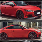 Audi TT 2014–2023 Zij-splitters voor de voorbumper (voor RS, 2016-2019, carbon) foto 4