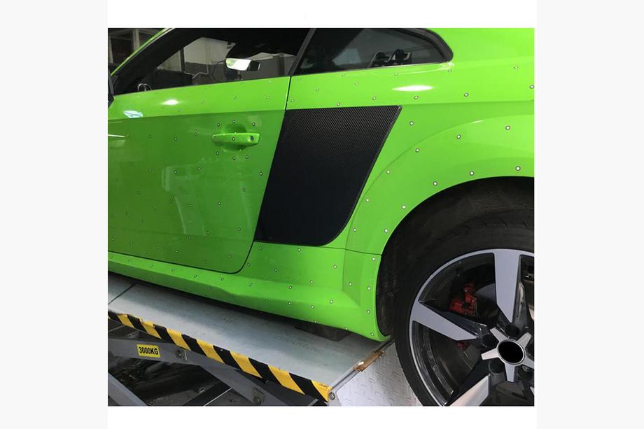 Audi TT 2014–2023 Carbon achterspatbordverbreders (2015-2019, Carbon) Foto 2
