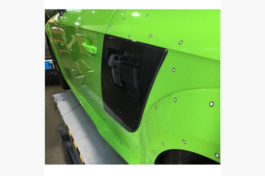 Audi TT 2014–2023 Carbon achterspatbordverbreders (2015-2019, Carbon) Foto 3