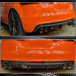 Achterbumper diffuser (carbon) foto 3