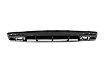 Mercedes S-class C217 Coupé 2014–2020 Achterdiffuser met uitlaatsierstukken Silver (2018-2020) foto 3