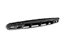 Mercedes S-class C217 Coupé 2014–2020 Achterdiffuser met uitlaatsierstukken Silver (2018-2020) foto 5