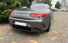 Mercedes S-class C217 Coupé 2014–2020 Achterdiffuser met uitlaatsierstukken Silver (2018-2020) foto 1