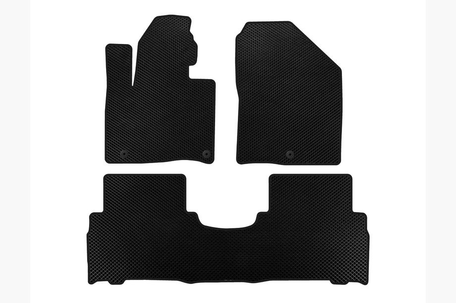 Kia Sorento III UM 2014–2020 EVA vloermatten voor interieur (2014-2018, 5-zits, zwart) Foto 1