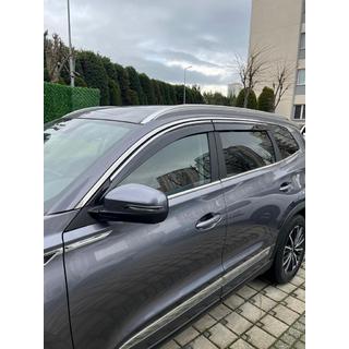 Raamwinddeflectors met chromen sierlijst (4 stuks, Sunplex Steinless)