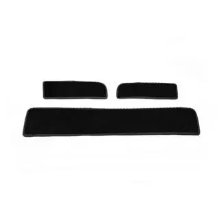 Premium textiele instapmatten voor dorpels (3 stuks, zwart) foto 1