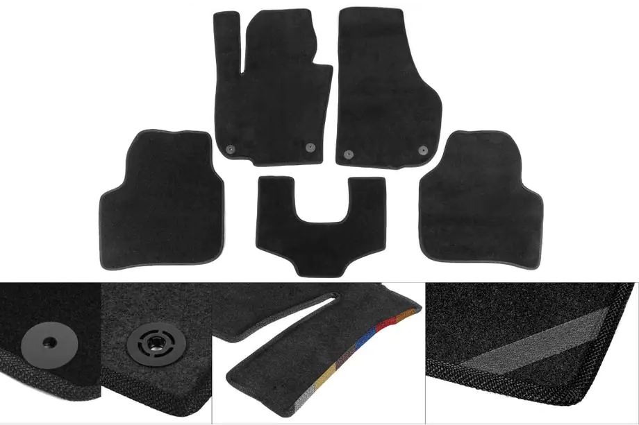 Chevrolet Cobalt 2012– Premium textiel automatten (zwart) Image