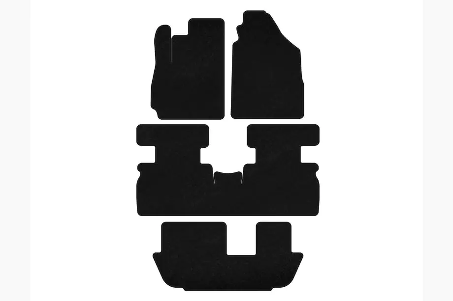 Jetour X70 2018– Premium textielen automatten (2 rijen, zwart) Image