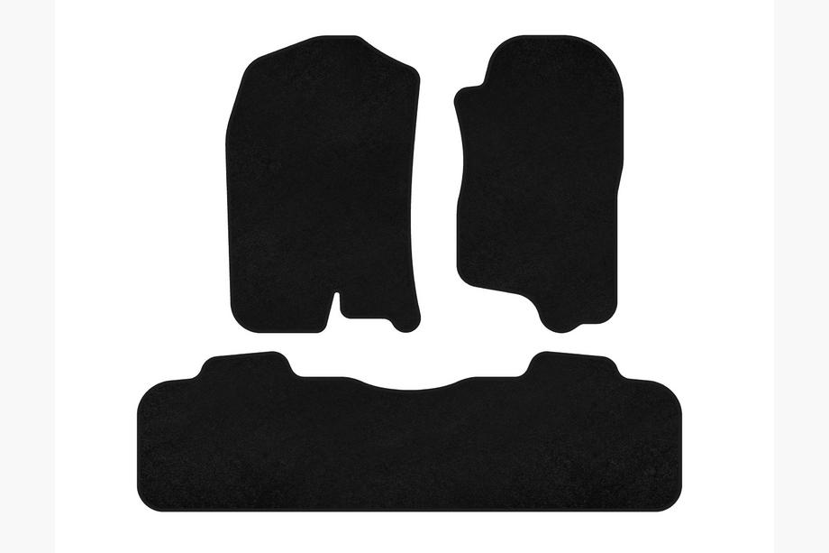 Chevrolet Tahoe 2007–2014 Premium textielen automatten (2 rijen, 2007-2014, Zwart) Image