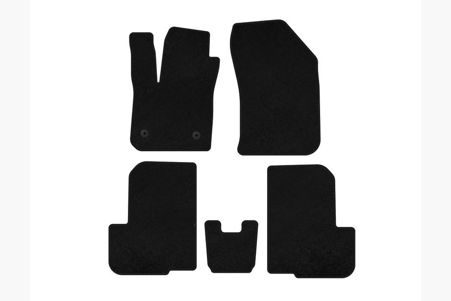 Dacia Lodgy 2012–2022 Premium stoffen automatten (2 rijen, 7-zits, zwart) Image