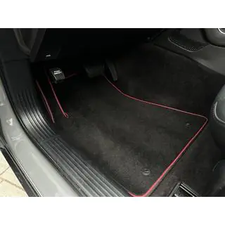 Premium textielen automatten (Coupé, Zwart)