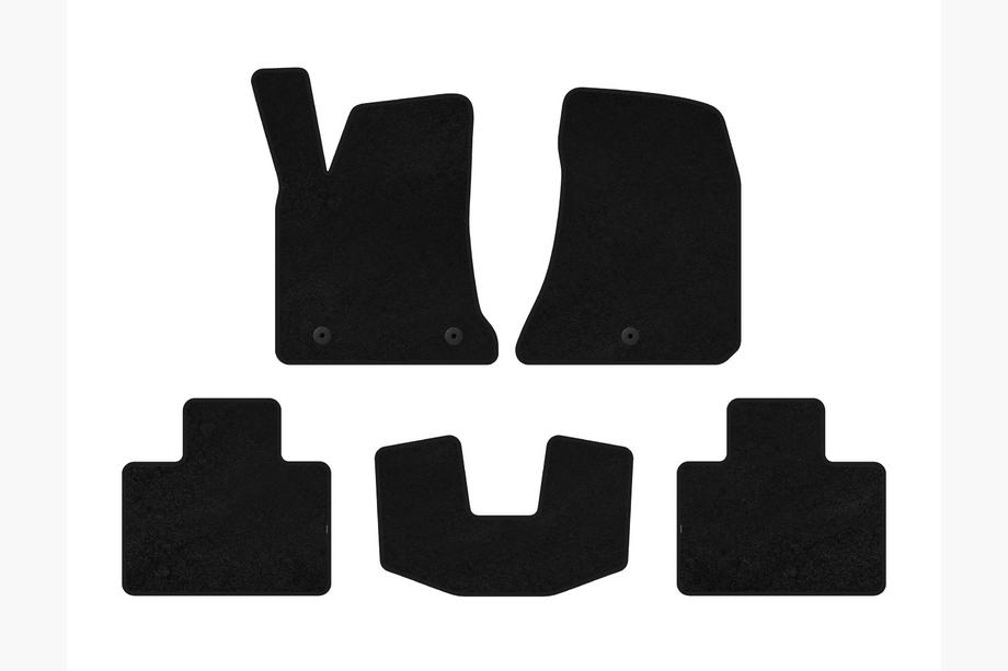 Dodge Charger 2010–2023 Premium textielen automatten (2015-2023, SD, Zwart) Image