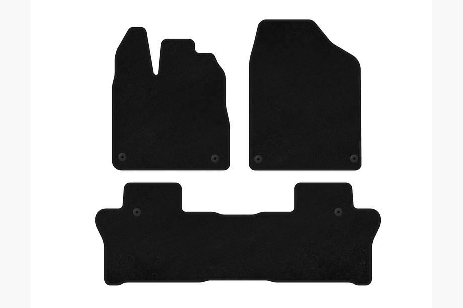 Honda Pilot 2015–2022 Premium textielen automatten (2 rijen, zwart) Image