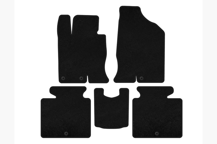 Hyundai Grandeur 2011–2017 Premium textiele vloermatten (SD, benzine, zwart) Image