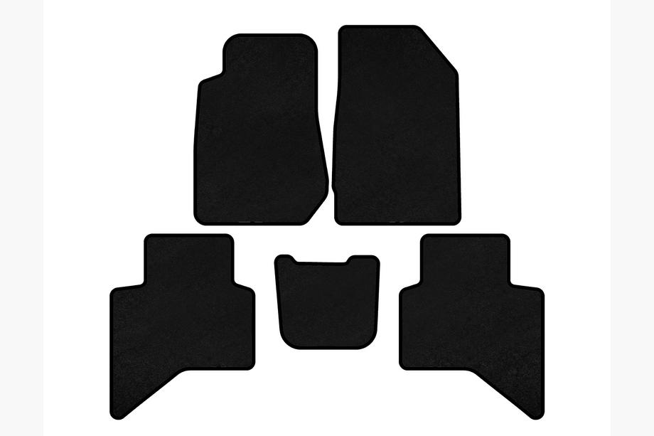 Isuzu D-Max 2019– Premium textiel automatten (zwart) Image